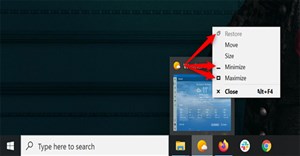 Cách thu nhỏ màn hình trong Windows 10