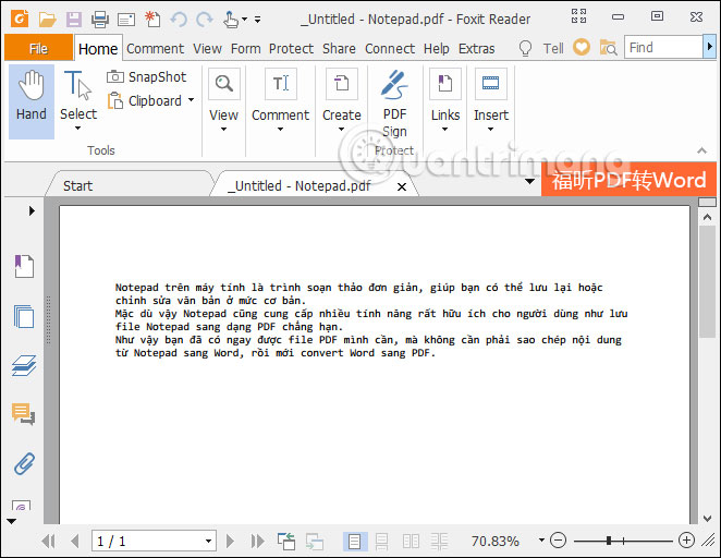 Cách lưu file Notepad dưới dạng PDF - Ảnh minh hoạ 4