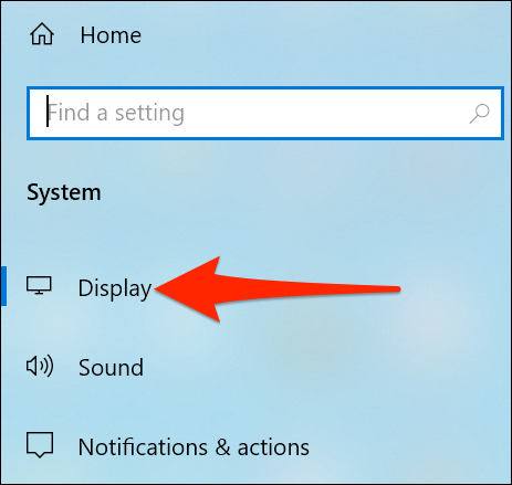 Nhấn vào “Display”