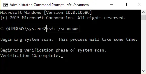 Chạy System File Checker