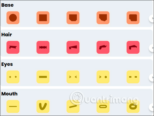 Chọn chi tiết bộ phận