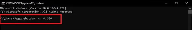 Nhập lệnh vào Command Prompt
