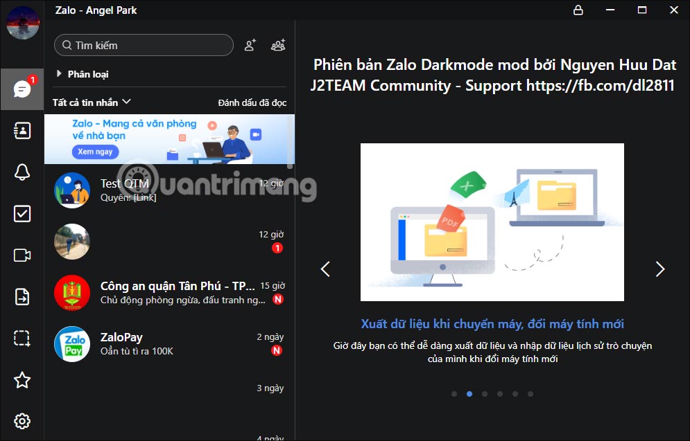 Dark Mode sử dụng màu sắc tối và đậm khiến cho các ứng dụng trông đẹp hơn và giúp mắt bạn thư giãn hơn. Hãy click vào hình ảnh liên quan để khám phá thêm về chế độ này và áp dụng cho thiết bị của mình.