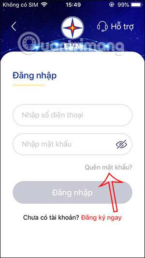 Quên mật khẩu