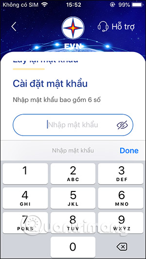 Nhập mật khẩu EPoint