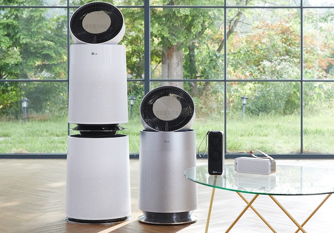 Máy lọc không khí LG dùng quạt gió kiểu động cơ máy ba