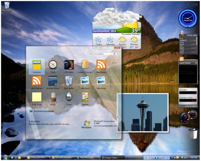 Bạn còn nhớ các widget của Windows Vista và Windows 7 không?