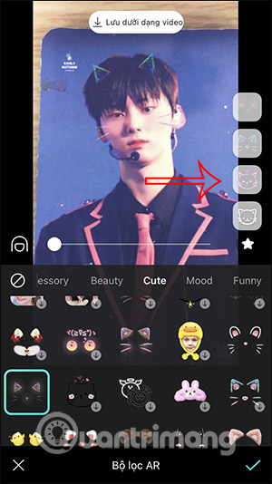 Tùy chỉnh hiển thị sticker