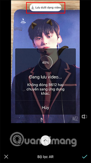 Lưu dưới dạng video