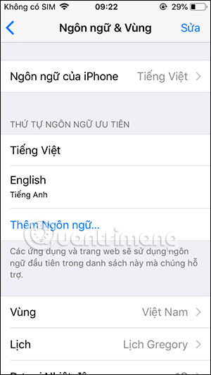 Ngôn ngữ iPhone