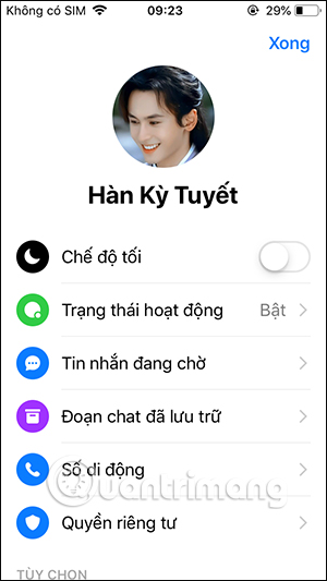 Messenger tiếng Việt 