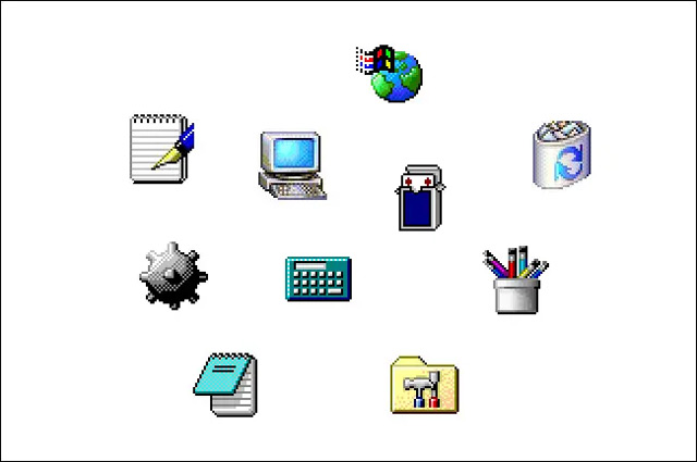 Các biểu tượng trong Windows 2000 và Windows Me (2000).