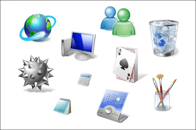 Các biểu tượng trong Windows Vista (2007).