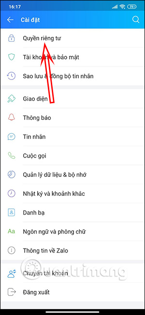Quyền riêng tư