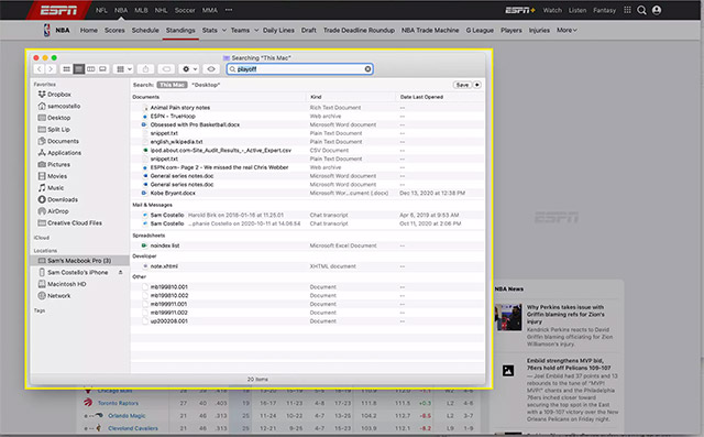 Nhấp vào Show all in Finder