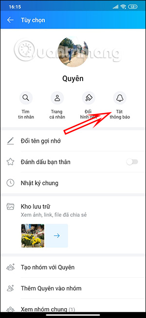 Tắt thông báo