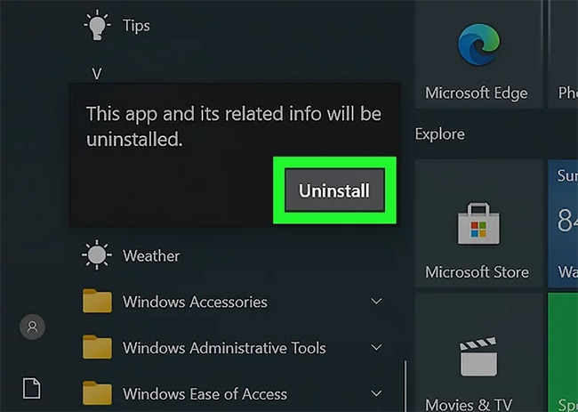 Cách gỡ ứng dụng đã cài từ Store trên Windows 10