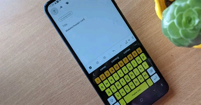 4 ways to change the color of the Samsung virtual keyboard