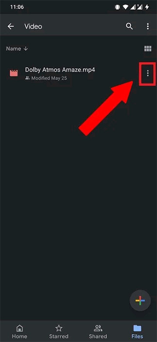 Nhấn vào menu ba chấm