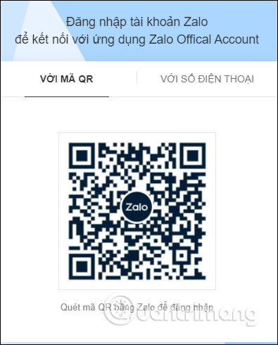 Đăng nhập Zalo