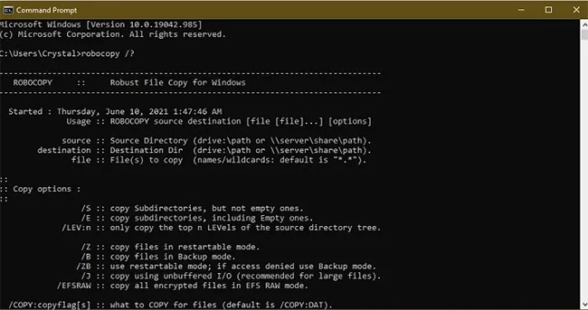 Robocopy làm cho việc sao chép dễ dàng hơn và nhanh hơn nhiều