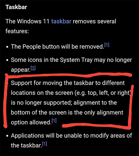 Microsoft đưa ra thông báo về những thay đỏi mới đối với Taskbar