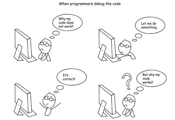 Khi lập trình viên gỡ lỗi code, cái quái gì đang xảy ra vậy!
