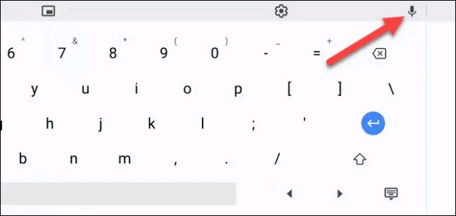 Nhấn vào biểu tượng micro