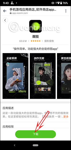 Xingtu app chỉnh ảnh Trung quốc, cách dùng app Xingtu (醒图)