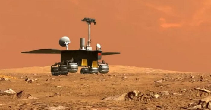 ‘Unique’ video exploring Mars of Zhu Rong, China