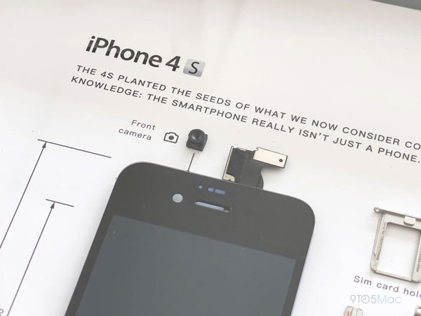 Camera selfie 0,3MP chủ yếu phục vụ cho tính năng Facetime.