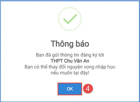 Thay đổi nguyện vọng