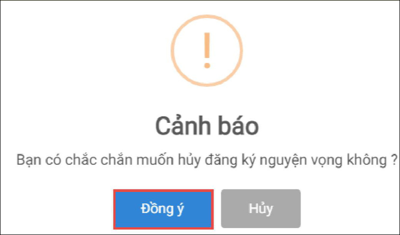 Đồng ý hủy