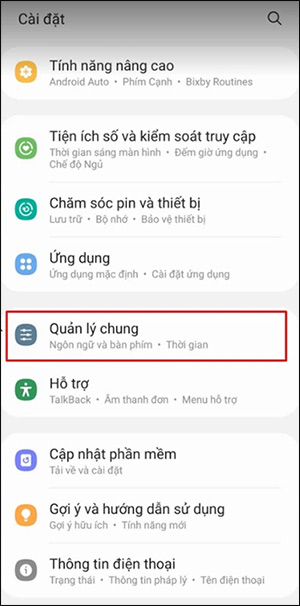 Quản lý chung