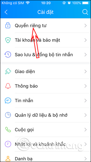 Quyền riêng tư