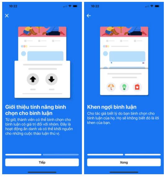 Bình chọn cho bình luận