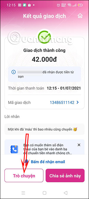 Quay về tin nhắn
