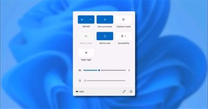 Cách mở, chỉnh sửa Quick Settings (Action Center) trên Windows 11