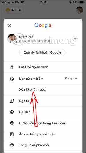 Xóa 15 phút trước 