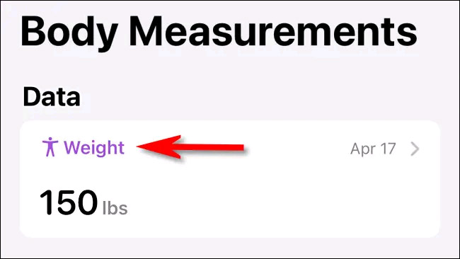 Click “Weight” 