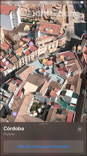 Cách dùng tính năng Flyover xem bản đồ 3D trên Apple Maps