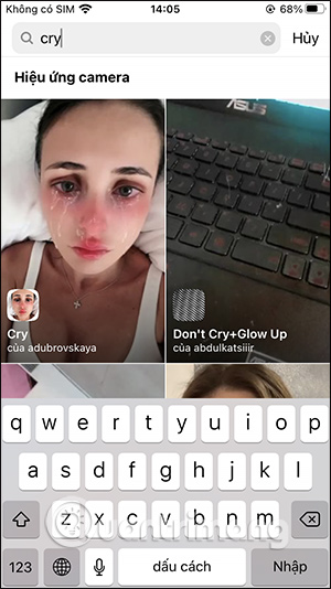 Cách tải filter khóc chảy nước mắt trên Instagram - Ảnh minh hoạ 4