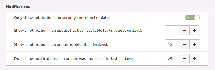 Các tùy chọn cài đặt