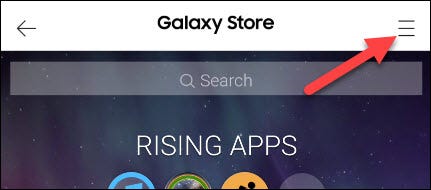 Nhấn vào biểu tượng menu 3 đường kẻ ngang 