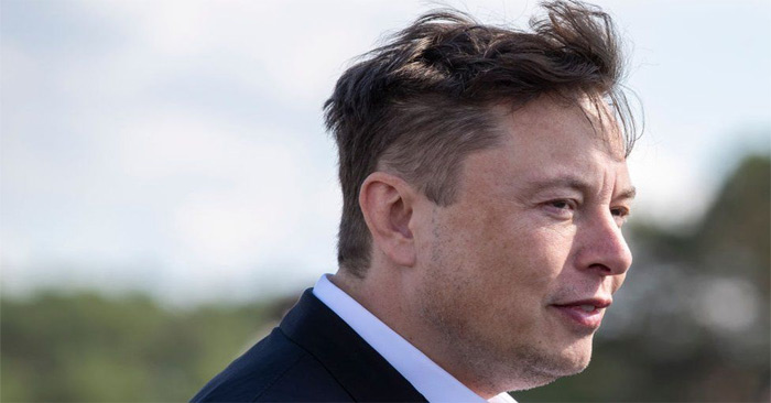 Chân dung Elon Musk.