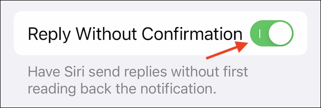 Enable “Reply Without Confirmation” option