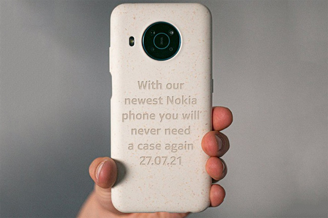 Mặt sau của chiếc điện thoại Nokia siêu bền.