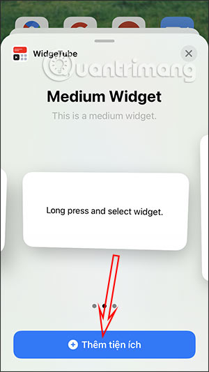 Add widget screen