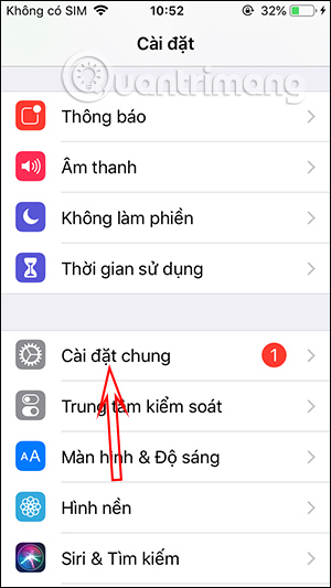 Cài đặt chung