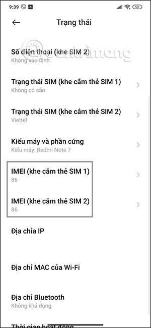 Cách kiểm tra IMEI trên điện thoại Android và iPhone